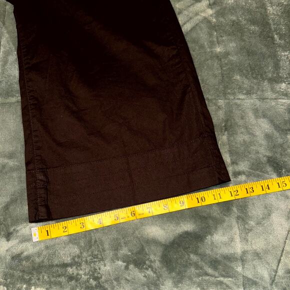 Jolt Capri Pants Women's 11 Brown Cotton Boho Casual Flat Front NEW NWT - Picture 4 of 9